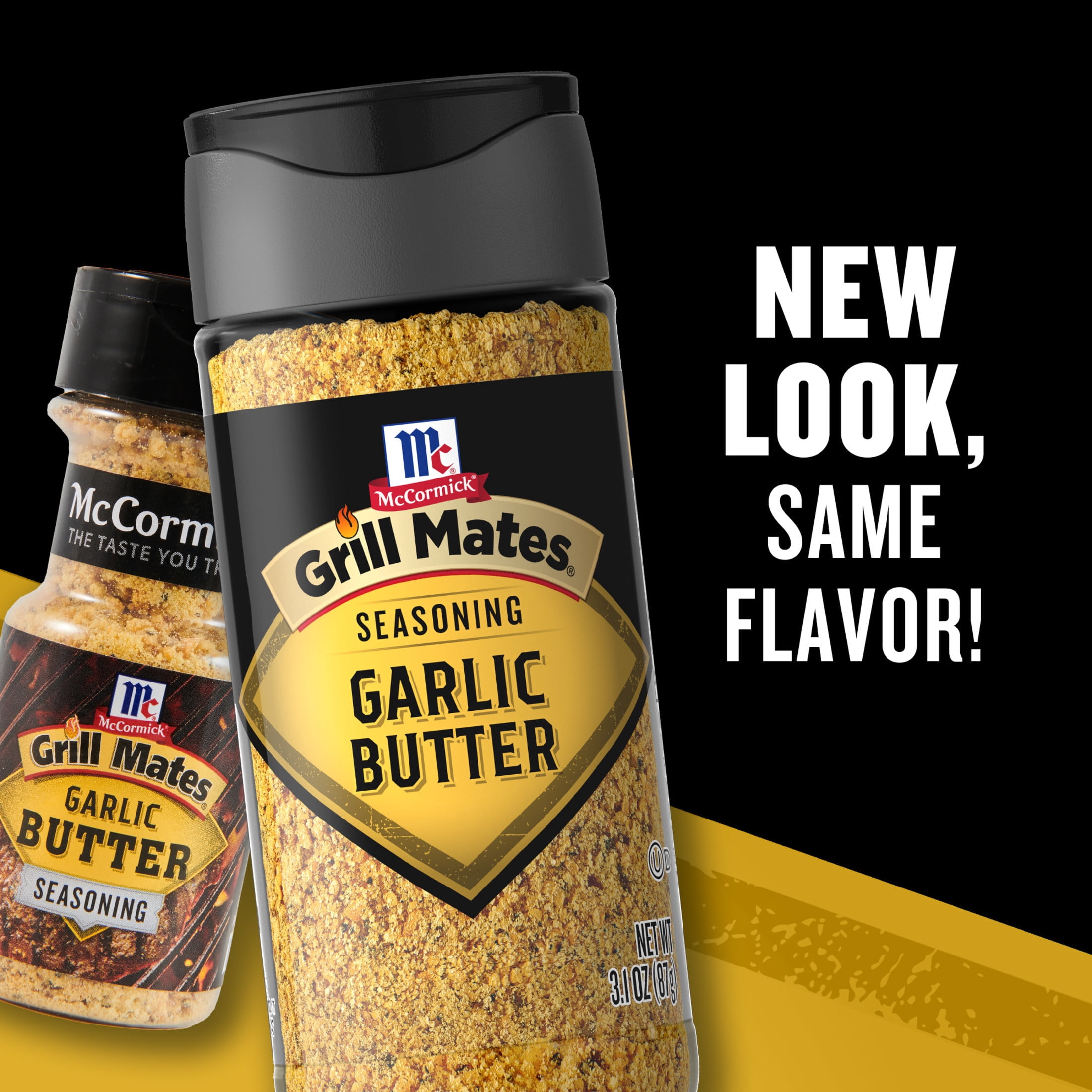 (5 pack) Grill Mates Seasoning, Garlic Butter, 3.1 oz Bottle
