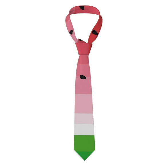 Saiise Watermelon Print Men's Necktie Business Formal Wedding Gift for Men Soft Material with Anti-swing Design