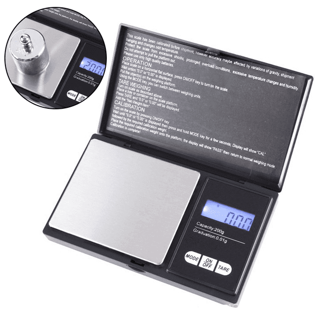 Balance Portable Très Précise, Balance de Poche Numérique avec Plateforme en Acier Inoxydable pour une Pesée Polyvalente