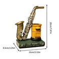thumbnail image 1 of Figurine d'Instrument de Musique Rétro en Résine, Sculpture de Violon Vintage, Statue de Saxophone Jazz, Cadeau, 1 of 3