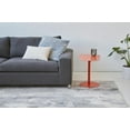 thumbnail image 4 of Chroma Modern Metal End Table Space Saving C Shaped Design in Orange, 4 of 5