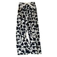 thumbnail image 2 of Women's Printed Thin Wide-Leg Pajama Pants with Drawstring, Comfortable Loungewear Sleepwear Can Be Worn Outside as Casual Nine-Point Trousers, Limited Time Offer, 2 of 3