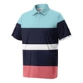 thumbnail image 5 of GrmtClth Men's Big & Tall Bold Stripe Sport Shirt Short Sleeve Relaxed Fit Quick Dry Anti Shrink Fabric Wear Green 7XL, 5 of 7