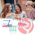 thumbnail image 4 of Fiudx Cepillo de Dientes 5 En 1, Compacto de Viaje con Hilo Dental y Raspador de Lengua, Minicepillo Sin Enjuague con Pasta de Dientes, Cuidado Bucal para Viajes, Oficina o Camping, Sabores Variados, 4 of 6