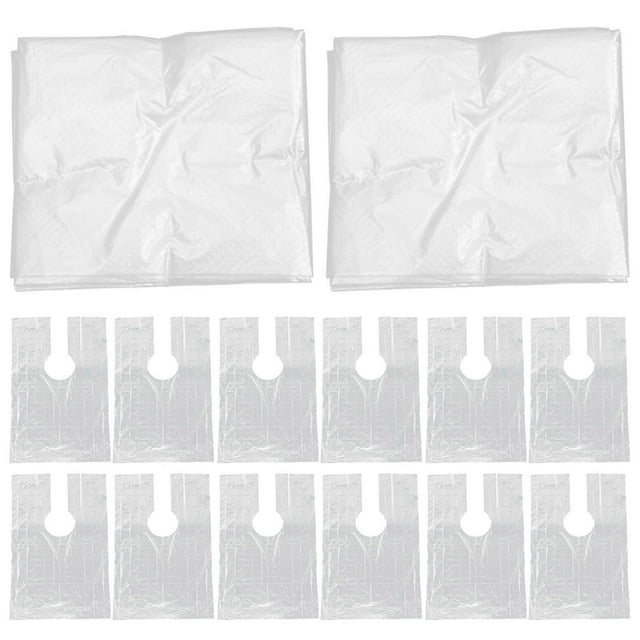 200PCS Disposable Hairdressing Shawls PE Plastic Perm Dye Hair Shawl Hot Oil Treatment Capes Waterproof Haircut Neckerchief No-wash Hair Cutting Apron