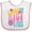 White and Pink, variant on Inktastic Gigi and Pops Love Me Granddaughter Girls Baby Bib