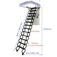 thumbnail image 4 of PreAsion Attic Pull Down Ceiling Ladder Hidden Telescopic Ladder Attic Ceiling Ladder Black 13 Steps, 4 of 8