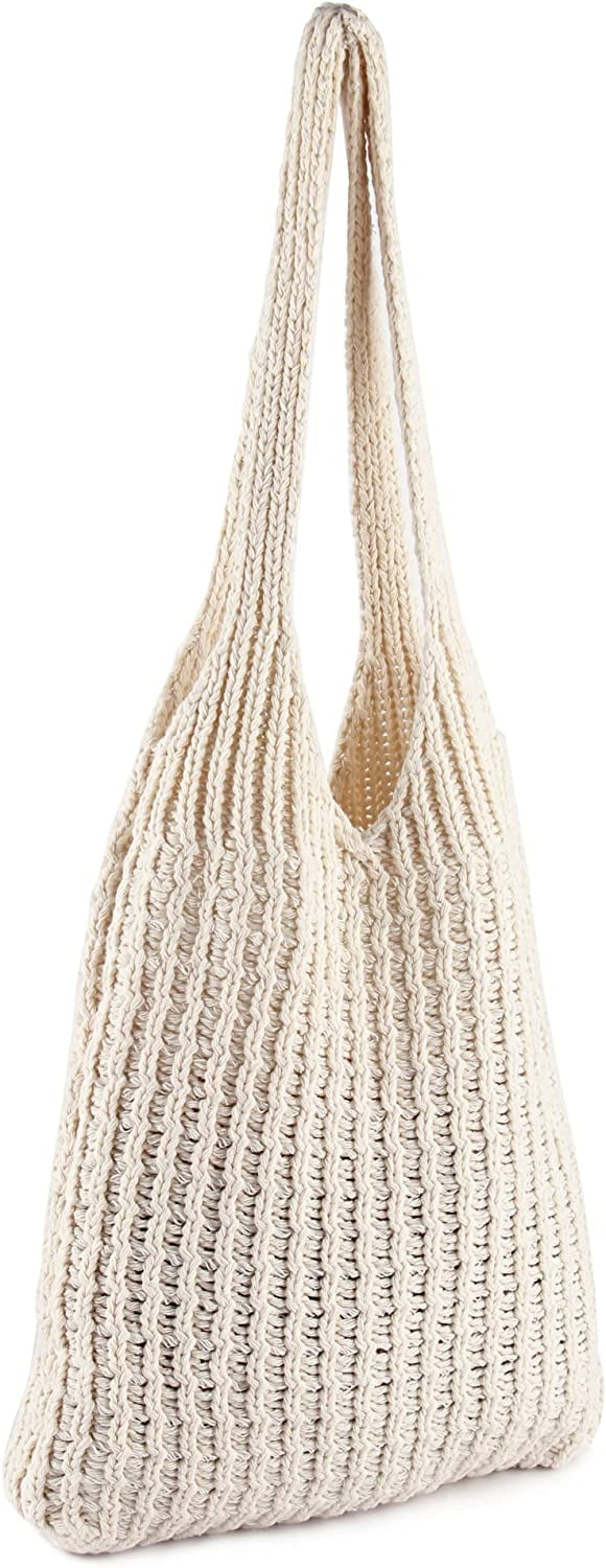 CoCopeaunts Women's Shoulder Handbags Hand crocheted Bags large Shoulder Shopping Bag tote bag aesthetic cute tote bags