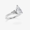 thumbnail image 2 of Zoya Jewel Pear Cut 2 Ct Diamond Ring for Her - 14K White Gold Plated Engagement Ring - Office Wear Jewelry - Elegant Wedding Solitaire Ring, 2 of 2