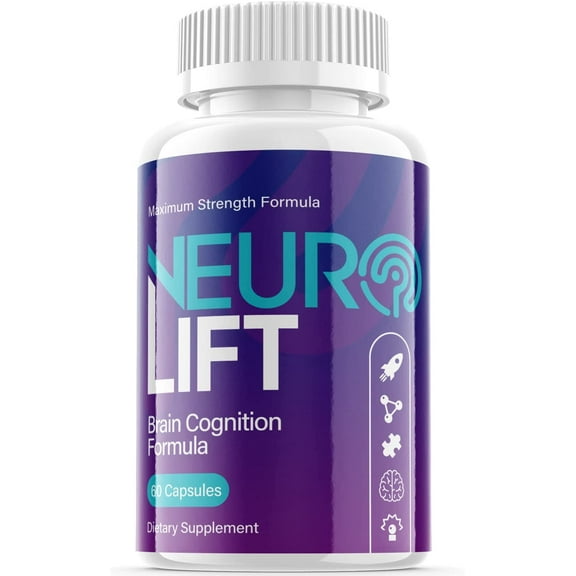 (1 Pack) Neuro Lift - Nootropic Memory Booster Dietary Supplement for Focus, Memory, Clarity, & Energy - Advanced Cognitive Formula for Maximum Strength - 60 Capsules