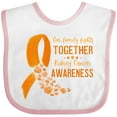 thumbnail image 3 of Inktastic Our Family Fights Together Kidney Cancer Awareness Boys or Girls Baby Bib, 3 of 4