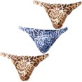 thumbnail image 1 of GHSDFBB Men's Leopard Thong Underwear Bikini Low Rise Brief, 1 of 6