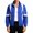 Blue, variant on Baseball Jackets for Men Fashion Color Block Coats Midweight Zip up Stand Collar Fall Spring Active Gym Outerwear Tops with Pockets Blue XXXXL