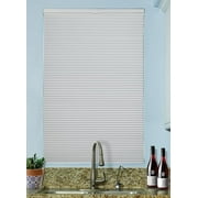BlindsAvenue Cordless Top Down/Bottom Up Blackout Cellular Honeycomb Shade, 9/16" Single Cell, White, Size: 23" W x 48" H