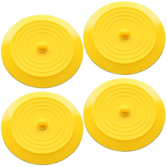4-piece Set of Universal Silicone Suction Cup Plugs - for Kitchen and Bathroom