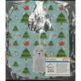 thumbnail image 2 of Christmas Bedlington Terrier Blue Baby Bib, 2 of 3