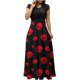 thumbnail image 1 of Vestido largo colorido con estampado de Halloween para mujer, vestidos estampados de manga corta, vestido playero informal Maxi Pompotops ghjkhdj13847, 1 of 6