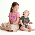 thumbnail image 2 of Aideaone Big Sister Little Brother Matching Outfits Set Toddler Girls T-Shirt ＆ Newborn Baby Boys Bodysuit Short Sleeve Sibling Clothes Set, 2 of 6