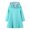 Mint Green, variant on Girls Dress Autumn New Solid School Long Sleeve Hooded Sweatshirt Dress Girl Dresses Blue 18-24 Months