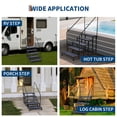 thumbnail image 7 of Garvee Portable 5-Step RV Stairs with Handrails in Black, Non-Slip Step Ladder for Travel Trailers, Campers, Hot Tubs and Poolside Use, 7 of 7
