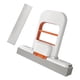 thumbnail image 4 of Mini trapeador portátil de mano, altamente absorbente, con esponja que ahorra espacio Blanco Naranja, 4 of 8