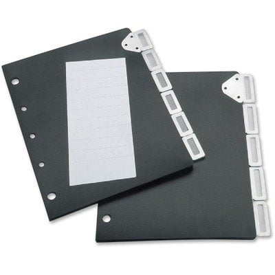 - Tarifold Index Divider Set for Catalog Rack 5-Tab Set Black (TFI50401)