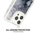 thumbnail image 4 of for iPhone 12/12 Pro Clear Case, Luxury Elegant Pattern Shockproof Slim Fit Soft TPU Cover Transparent Anti-Scratch Protective Anti-fall Back Phone Case for iPhone 12/12 Pro, A, 4 of 11