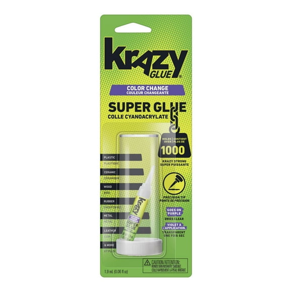 Krazy Glue Colour Changing Super Glue, Precision Tip, 1.9 mL