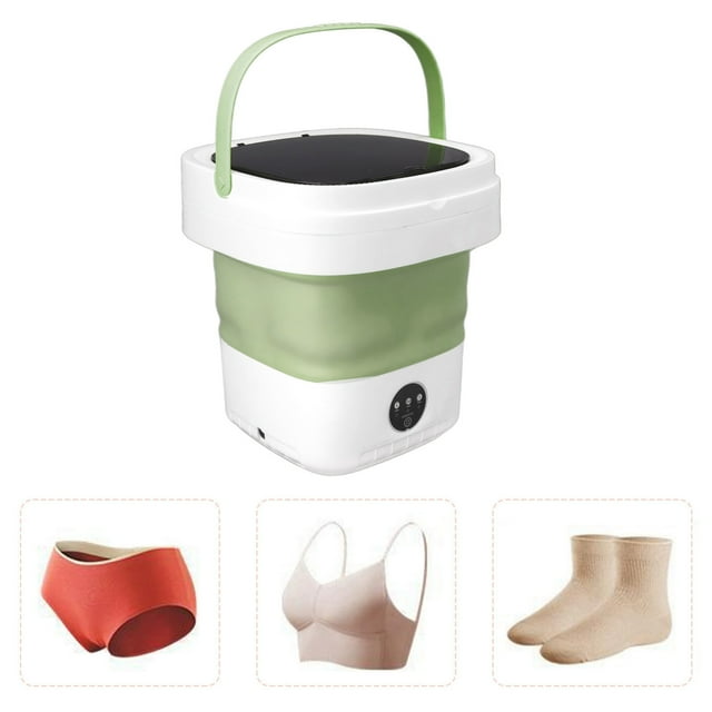 Mini Lavadora de Cubos Portátil Lavadora Tubbería Plegable de Drenaje en Seco de Suave 100 A 240 V Diseño Compacto Lavado Autico para Uso en