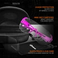 thumbnail image 3 of GRITR Shooting Safety Glasses w/ Interchangeable Lenses & Eva Case, Pink, 3 of 7