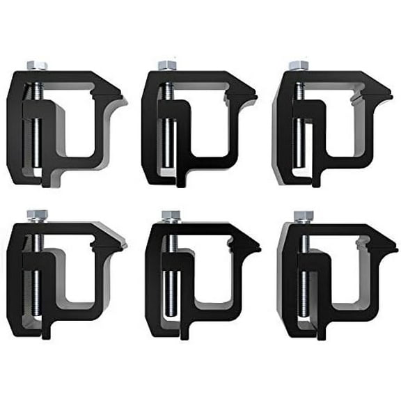 Mounting Clamps Truck Caps Camper Shell Powder-Coated Replacement for Chevy Silverado Sierra 1500 2500 3500, Dakota Ram 1500 2500 3500,F150 F250 Set of 6 (black)$$Vehicle Parts & Accessories