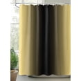 thumbnail image 3 of Yellow Black Ombre Waterproof Fabric Shower Curtain, Modern Gradient Abstract Art Shower Curtain for Bathroom Curtains Bathtubs Hotel Washable Shower Curtains with 12 Hooks Small 36x72in, 3 of 6