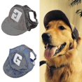 thumbnail image 1 of Dog Hat Dog Sun Hat Dog Baseball Cap Sport Cap Hat Outdoor Hat Sun Protection Dog Hat With Ear Holes Adjustable Breathable, 1 of 4