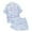t#105Sky Blue241, variant on CAIVO Kids Toddler Girls Gradient Fish Scale Print Outfit Sets 2 Piece Summer Short Sleeve Blouse Shorts Cute Clothes Sets