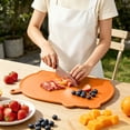 thumbnail image 4 of Large Silicone Cutting Boards for Kitchen 14.9'' x 11.2'' Flexible Cutting Chopping Boards/Mats Non-slip Deep Drip Juice Groove, Dishwasher Safe, 4 of 7