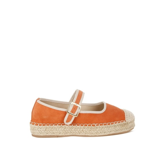 Bolean Soft Suede Leather Mary Jane Espadrilles