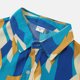 thumbnail image 4 of Camisas De Vestir Para Hombre Slim Fit Camisa informal de verano con estampado geométrico para hombre, camisa de manga corta con cuello vuelto (Blue, L), 4 of 5