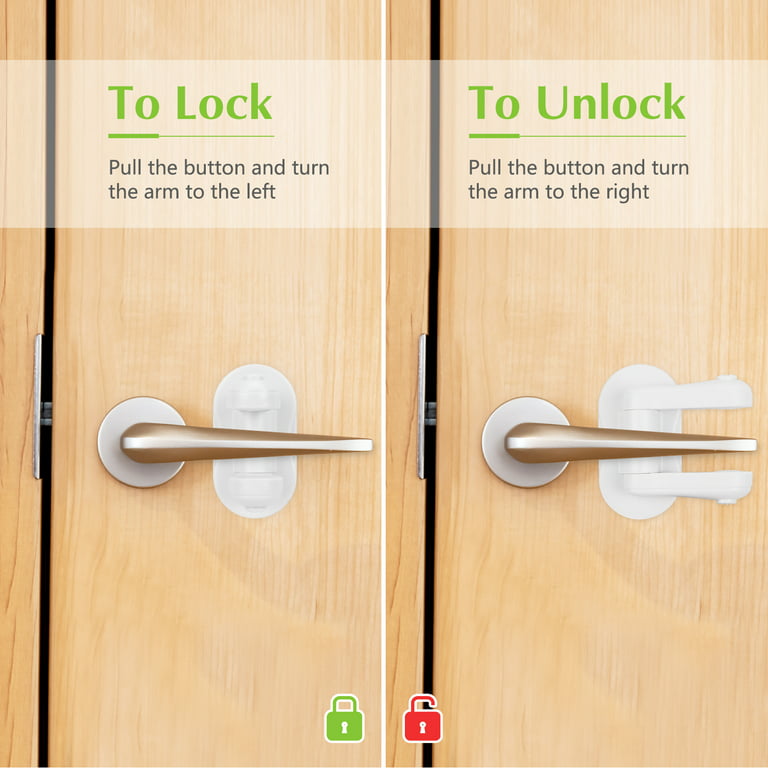 Homelove Door Lever Baby Safety Lock Baby Proofing Door Locks for