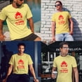 thumbnail image 3 of Greenyef Graphics I Paused My Game to Be Here Gamer Gift Funny Tee Men's T-Shirt Style-36 (Cornsilk & Red, Large), 3 of 6