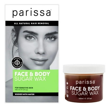 Parissa Natural Hair Removal Sugar Wax for Face and Body, 5 Oz