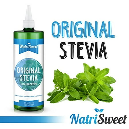 Liquid Stevia Tin - NatriSweet Pure Liquid Stevia DroAll Natural Liquid Stevia Drops - No Artificial Ingredients of Any Kind - Highly Concentrated Stevia Extract Sugar Substitute (8 Oz/237 Ml)ps, Unflavored 8oz