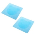 thumbnail image 1 of 2 Pcs Couvercles de Bol en Silicone Ours Dessin Animé Extensibles Réutilisables Couvercles Alimentaires (Bleu), 1 of 8