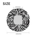 thumbnail image 6 of Kdxio Zebra Print Shower Cap for Women,Elastic and Reusable,Double Waterproof Layers Bathing Hat, 6 of 9