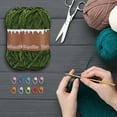 thumbnail image 5 of Crochet Set for Beginners,Chunky Chenille Yarn for Crocheting,Velvet Blanket Yarn Gift for Hand Knitted Sweater Craft Crochet,Green,Yarns for Beginner Professional, 5 of 6