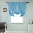 thumbnail image 5 of Thermal Insulated Blackout Curtains 68×26 inch - Grommet Room Darkening Window Curtains for Bedroom (68×26 inch, Sky Blue, Set of 2 Panels with strap), 5 of 5