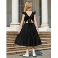thumbnail image 4 of Arshiner Tween Girl Summer Dresses Easter Graduation Tie Back Flutter Sleeve Maxi Dress, 4 of 6