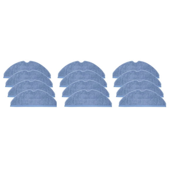 12Pcs Vacuum Mop Replacement Pads for T7 T7 Plus S7 Reusable Floor Expert Wet Replacement Microfiber Soft Pad,12 x Mop Pad,blue