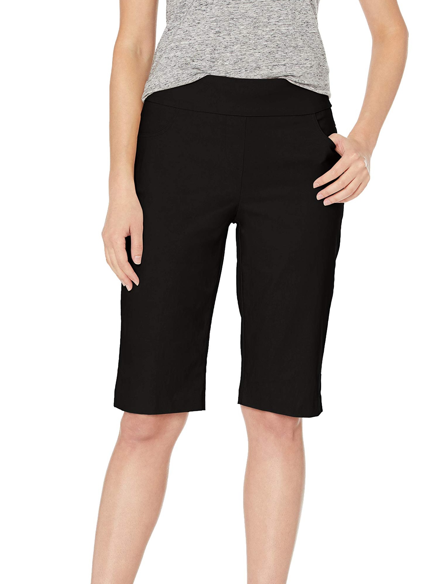 Tribal Womens Bermuda Shorts Ponte Knit 