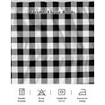 thumbnail image 5 of Farmhouse Checkered Wrap Around Bed Skirts for California King Bed 18" Drop,Bed Skirt with Adjustable Elastic Belt Dust Ruffle Bed Valance for Bedroom Hotel Black White Buffalo Plaid Bed Frame Cover, 5 of 7