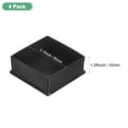 thumbnail image 3 of Uxcell 4-Pack Tapas de Pierna Cuadradas para Muebles, Tapas de Pierna de 3.15" (80mm) para Sillas/Mesas/Camas, 3 of 7